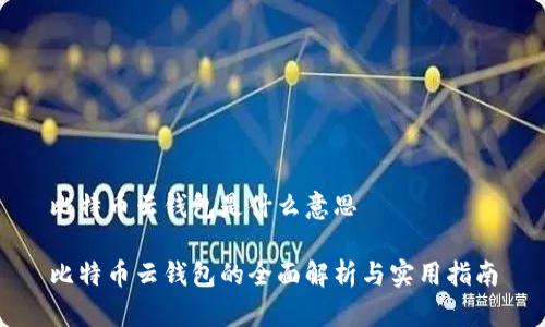 比特币云钱包是什么意思

比特币云钱包的全面解析与实用指南